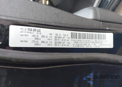 2020 Dodge Durango R/T Awd from USA, damaged, VIN 1C4SDJCT6LC187997